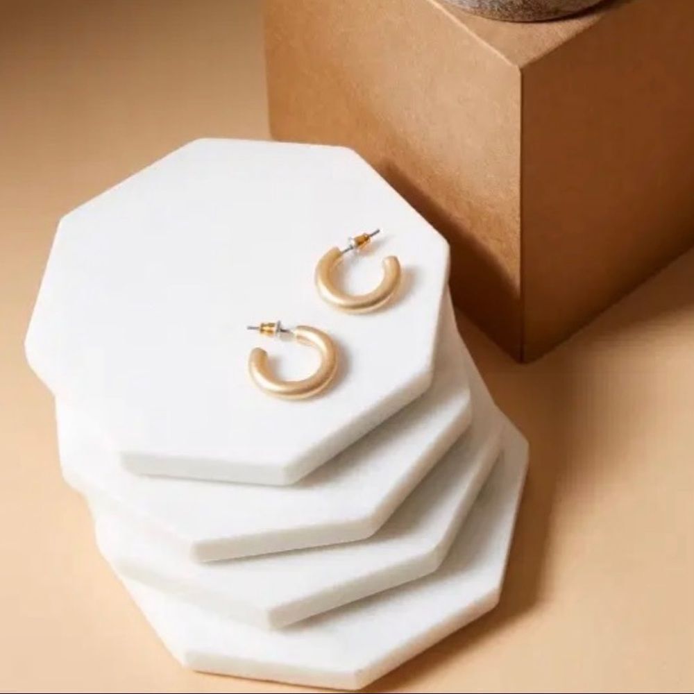 SANCTUARY PROJECT Thick Gold Hoop Earrings CHIC!